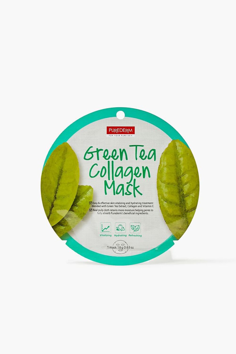 GREEN TEA Green Tea Collagen Sheet Face Mask, image 1