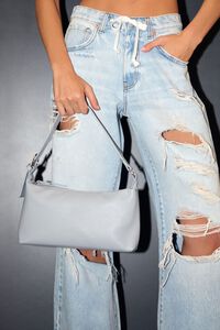 BLUE Faux Leather Shoulder Bag, image 1