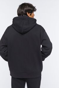 BLACK/MULTI Embroidered Rise Graphic Hoodie, image 3