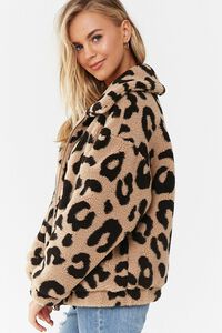 Leopard Print Sherpa Jacket, image 2