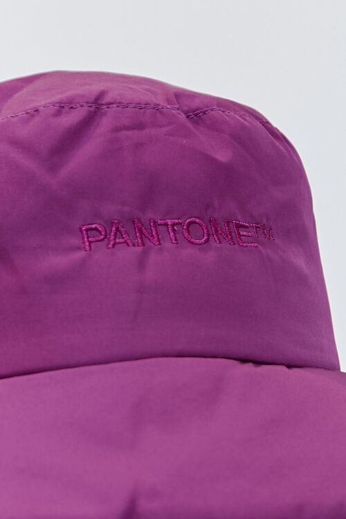 PURPLE Embroidered Pantone Bucket Hat, image 2