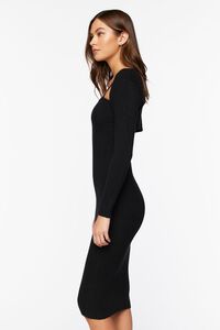 BLACK Sweater-Knit Midi Dress & Shrug Set, image 2