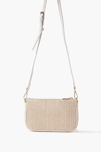 WHITE Embroidered Daisy Crossbody Bag, image 3