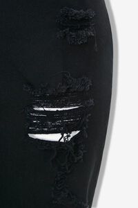 BLACK Plus Size Denim Bermuda Shorts, image 4