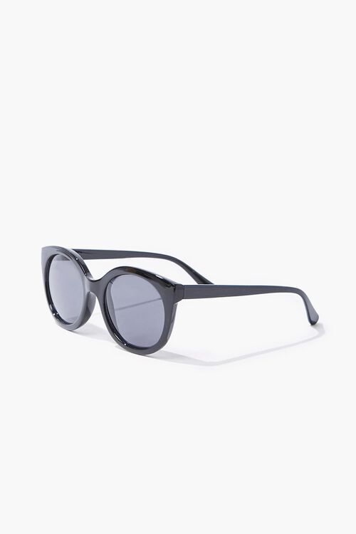 BLACK/BLACK Cat-Eye Sunglasses, image 2