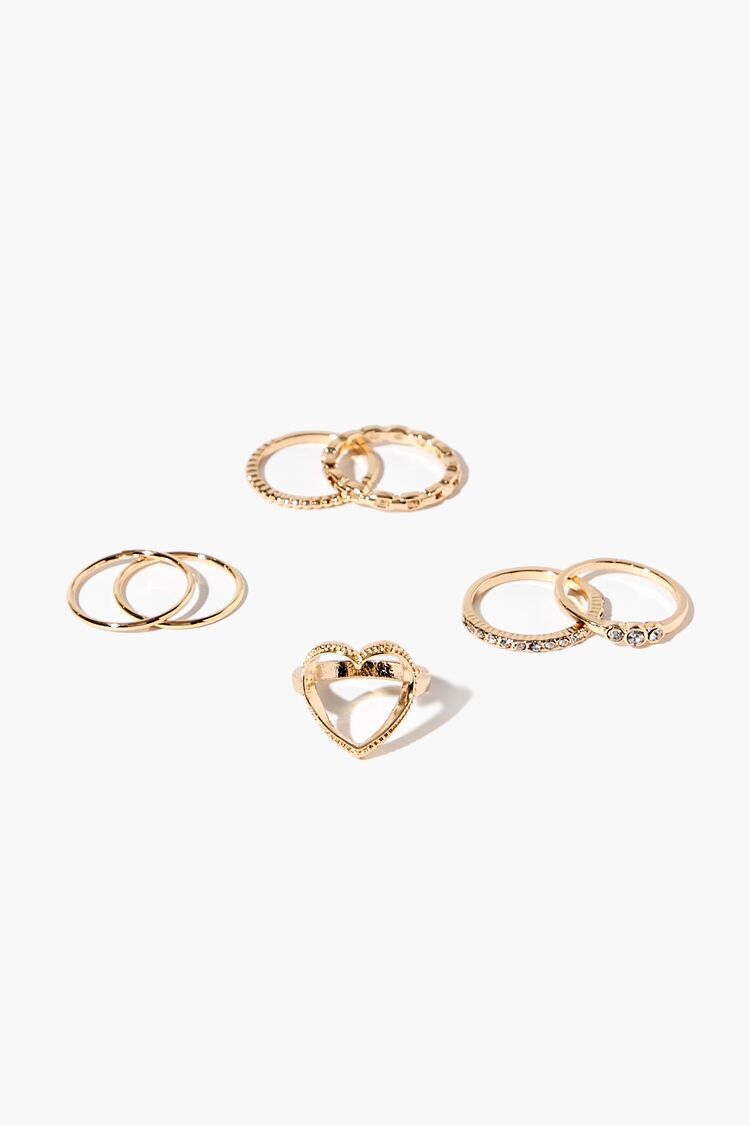 Buy FOREVER 21 Assorted Ring Fashion Jewellery Set (Gold, Clear, 35963201,  Size: 6) Online - Best Price FOREVER 21 Assorted Ring Fashion Jewellery Set  (Gold, Clear, 35963201, Size: 6) - Justdial Shop Online.