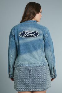 MEDIUM/MULTI Plus Size Ford Denim Jacket, image 3