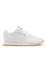 WHITE Reebok Classic Leather Shoes, image 2