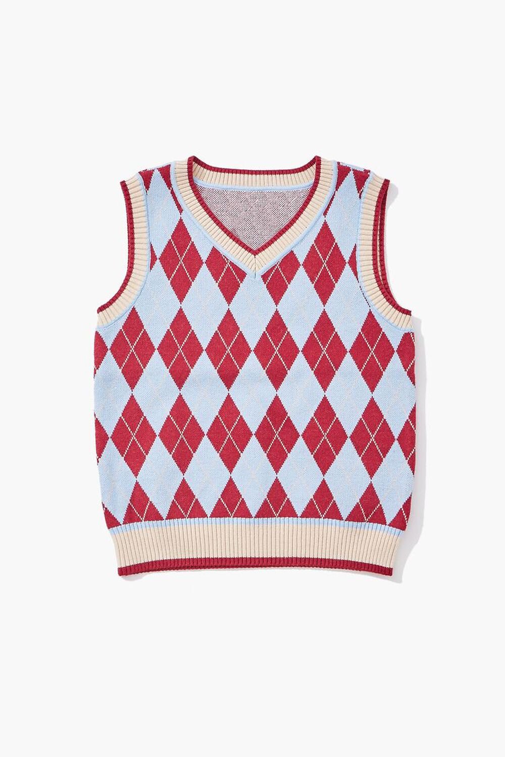 Girls Argyle Sweater Vest (Kids)