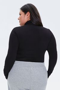 BLACK/WHITE Plus Size Offline Bodysuit, image 3