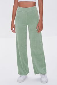 GREEN Velour High-Rise Sweatpants, image 2