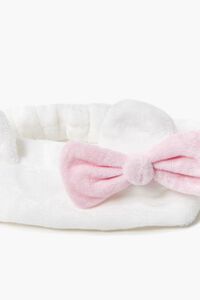 WHITE/PINK Plush Hello Kitty Headwrap, image 2