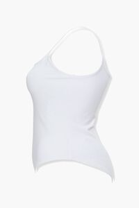 WHITE Plus Size Cami Bodysuit, image 2