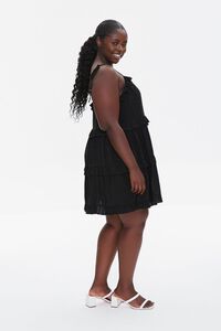 BLACK Plus Size Tiered Cami Dress, image 2