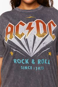 CHARCOAL/MULTI Plus Size ACDC Graphic Tee, image 5