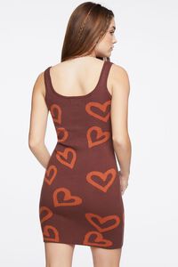BROWN/MULTI Heart Print Tank Dress, image 3