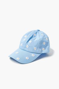 LIGHT BLUE/MULTI Embroidered Daisy Print Dad Cap, image 2