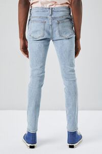 BLUE Stonewash Skinny Jeans, image 4