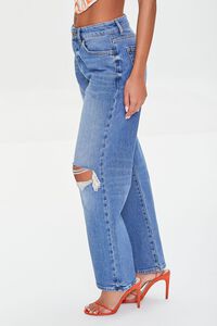 MEDIUM DENIM High-Rise Straight-Leg Jeans, image 3