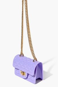 PURPLE Quilted Crossbody Bag, image 2