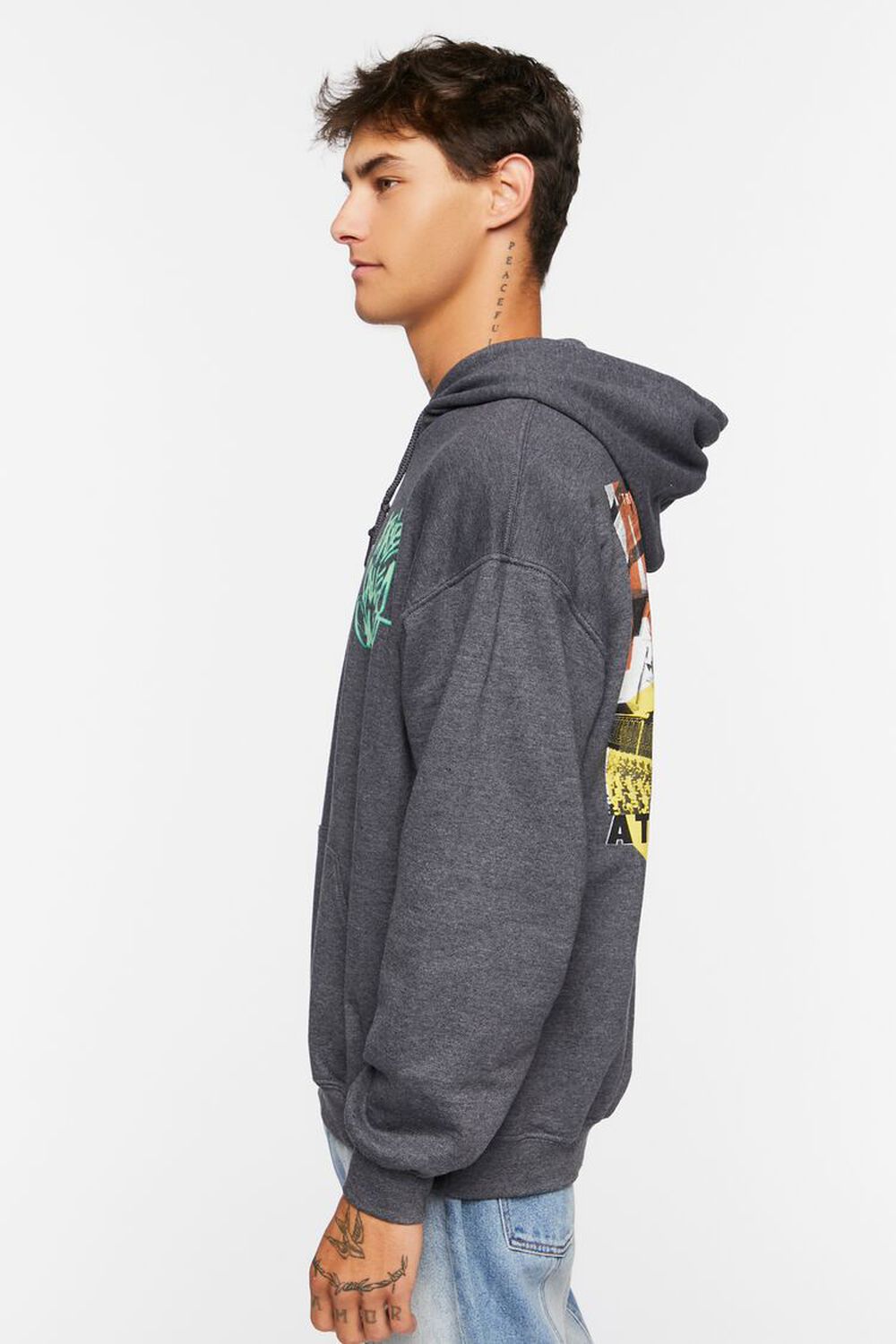 HEATHER GREY/MULTI A Tribe Called Quest Graphic Hoodie, image 2