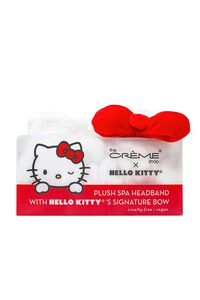RED/MULTI The Crème Shop Signature Hello Kitty Bow Plush Spa Headband , image 1