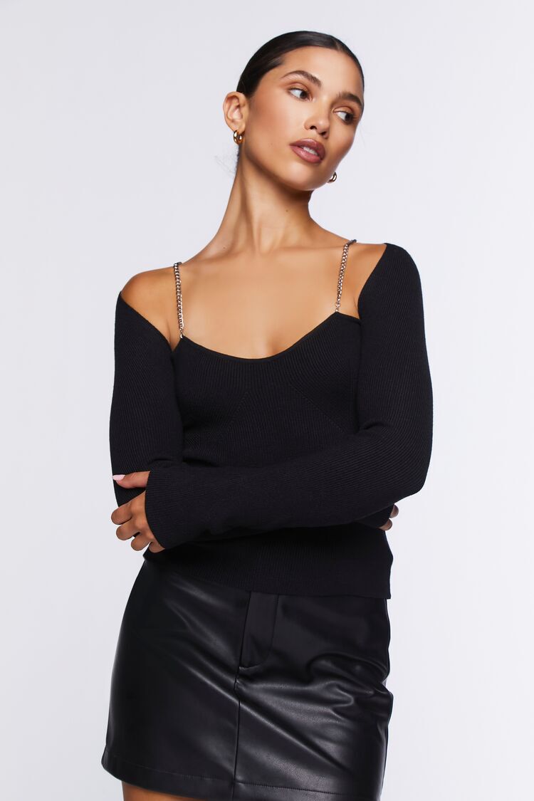 Black M WOMEN FASHION Jumpers & Sweatshirts Sequin Blanco cardigan discount 76% 