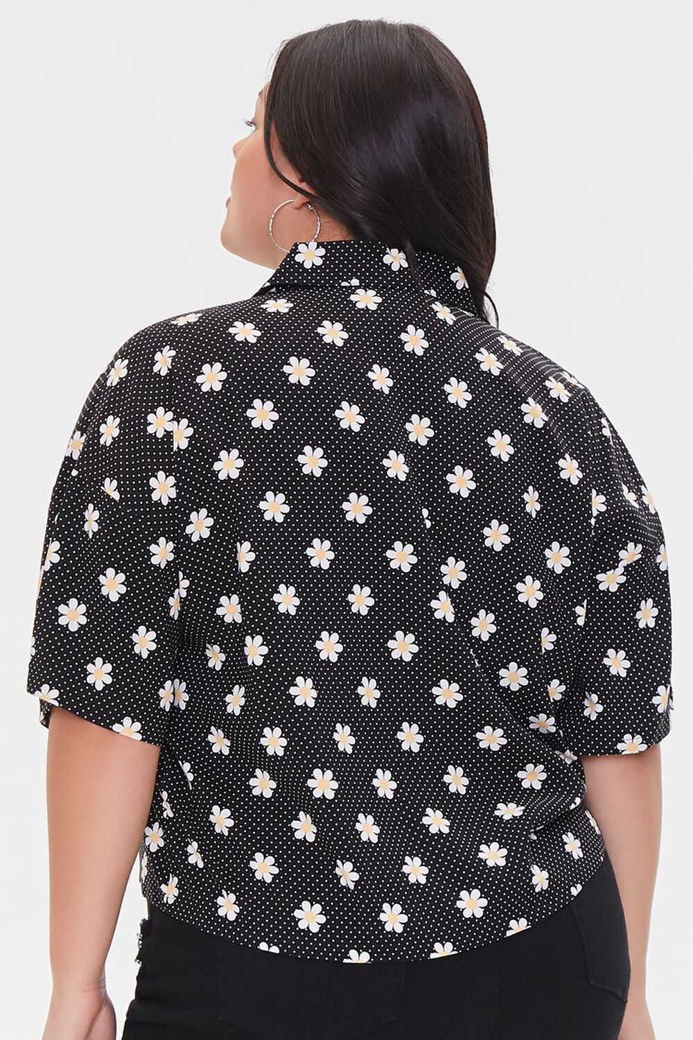 Plus Size Floral Print Shirt, image 3