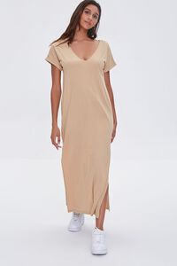 SAND Side-Slit Maxi Dress, image 4