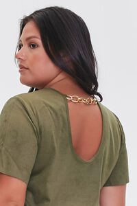 OLIVE Plus Size Chain T-Shirt Dress, image 2
