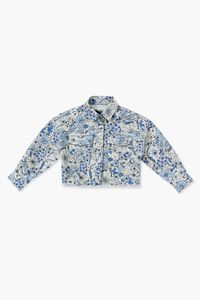 BLUE/MULTI Girls Floral Print Jacket (Kids), image 1