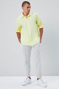 LIGHT YELLOW Long-Sleeve Buttoned Shirt, image 4