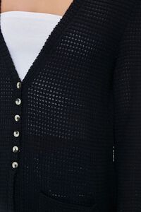 BLACK Longline Cardigan Sweater, image 5