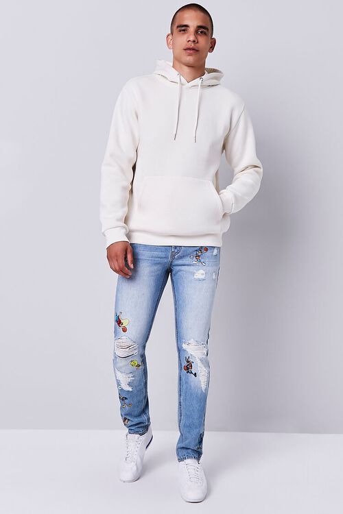 LIGHT BLUE/MULTI Space Jam Embroidered Graphic Jeans, image 1