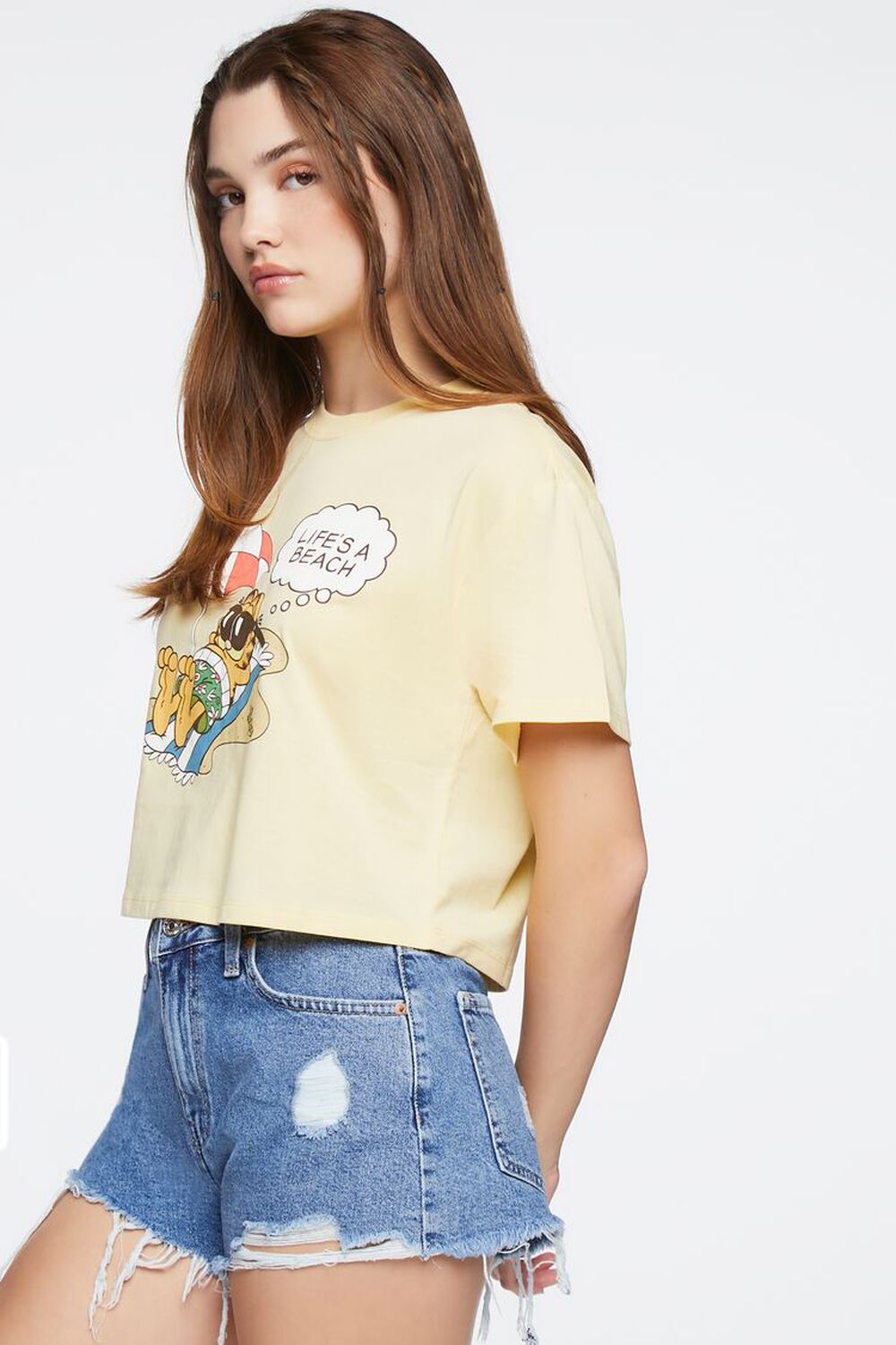 Garfield Graphic Cropped Tee