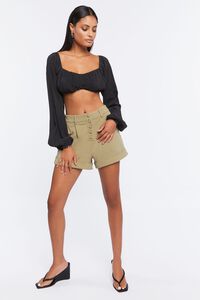 OLIVE Cuffed High-Rise Shorts, image 5