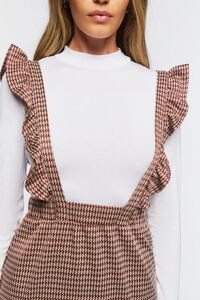WHITE/MULTI Houndstooth Combo Pinafore Dress, image 5