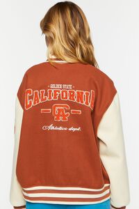 BROWN California Embroidered Varsity Jacket, image 3