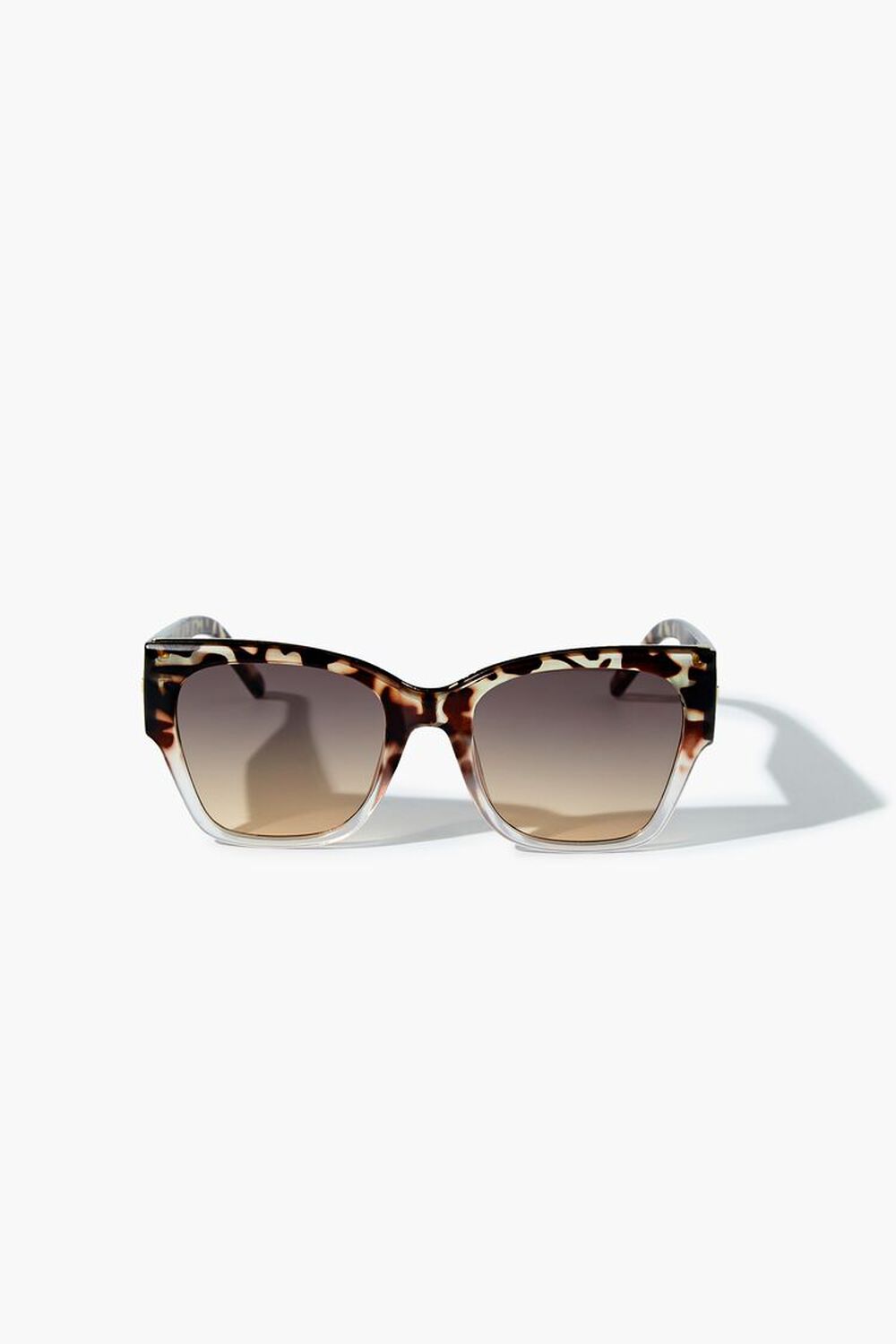 BROWN/BROWN Tortoiseshell Square Sunglasses, image 1
