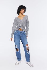 BLACK Twisted High-Low Top, image 4