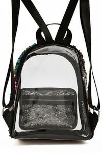 Rainbow Sequin Transparent Backpack, image 4