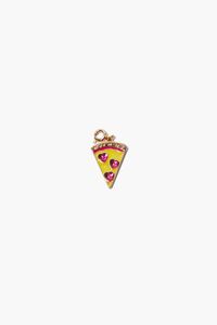 GOLD/PINK Pizza Slice Charm, image 1