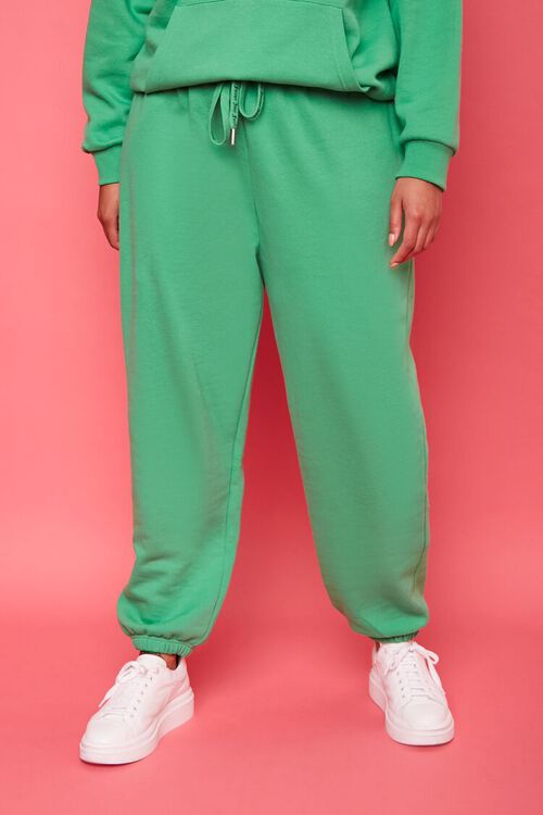 GREEN/MULTI Plus Size Juicy Couture Fleece Joggers, image 3