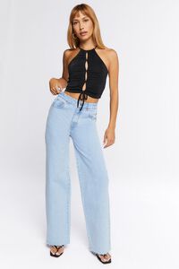 Ruched Cutout Cropped Cami, image 4