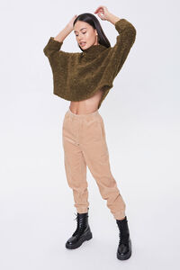 OLIVE Boucle Knit Turtleneck Sweater, image 4