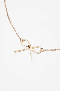 GOLD Bow Pendant Necklace, image 3