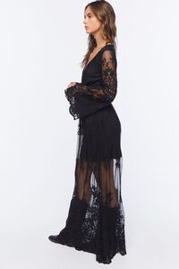 BLACK/BLACK Crochet Lace Maxi Dress, image 2
