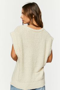 CREAM V-Neck Sweater Vest, image 3