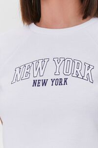 WHITE/NAVY New York Graphic Short-Sleeve Pullover, image 5