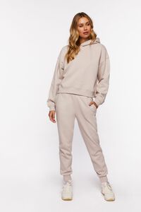 OYSTER GREY Organically Grown Cotton Hoodie, image 4